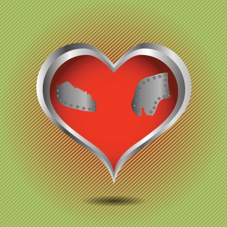 colorful illustration with abstract red heart for your designのイラスト素材