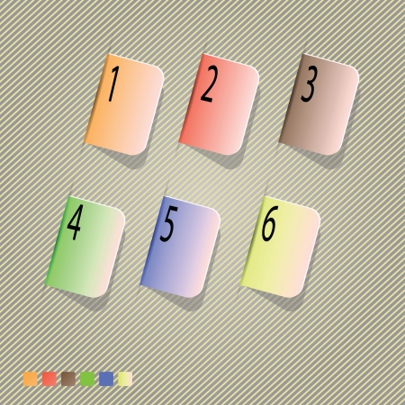 colorful illustration with abstract progress icons for your designのイラスト素材