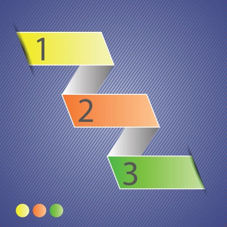 colorful illustration with  Minimal style infographic template for your designのイラスト素材