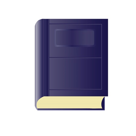colorful illustration with  blue book for your designのイラスト素材