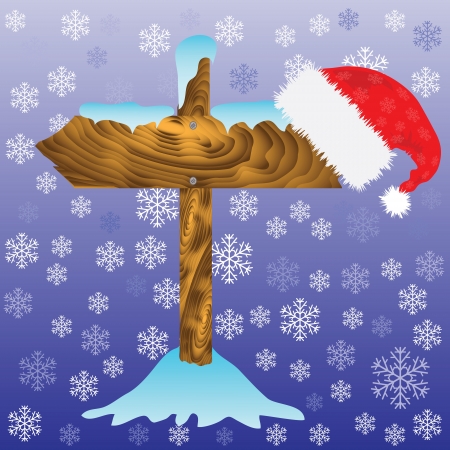 colorful illustration with  winter arrow for your designのイラスト素材