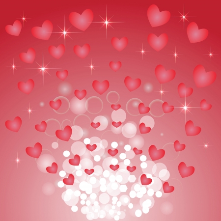 colorful illustration with  abstract heart background for your designのイラスト素材