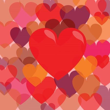 colorful illustration with heart background  for your designのイラスト素材