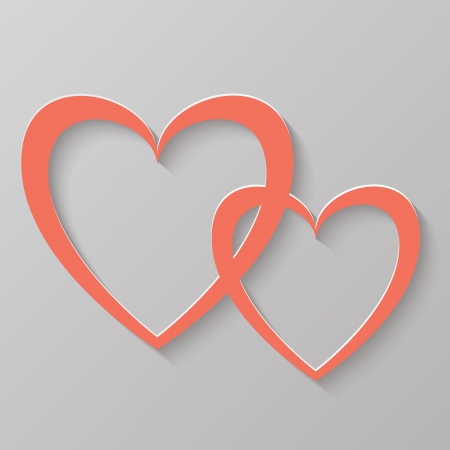 colorful illustration with  abstract hearts for your designのイラスト素材