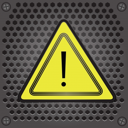 colorful illustration with warning sign for your designのイラスト素材