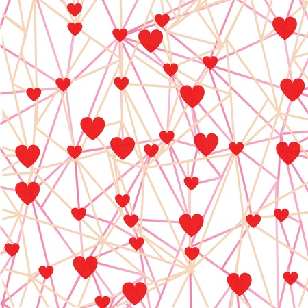 colorful illustration with heart background for your designのイラスト素材