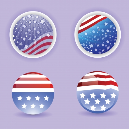 colorful illustration with flag USA for your designのイラスト素材