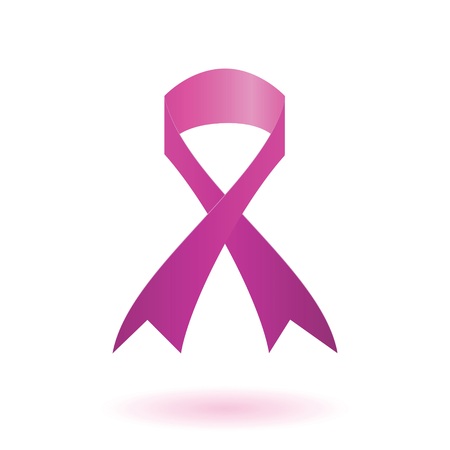 colorful illustration with  Breast cancer awareness pink ribbon  for your designのイラスト素材