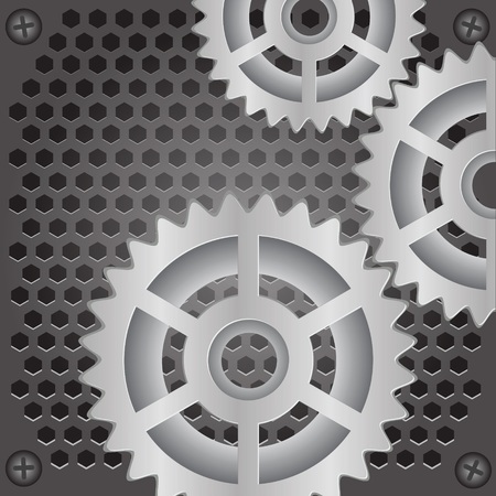 colorful illustration with gears background  for your designのイラスト素材