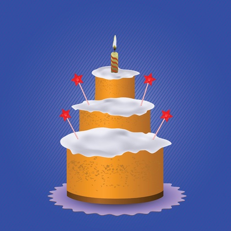colorful illustration with sweet cake for your designのイラスト素材