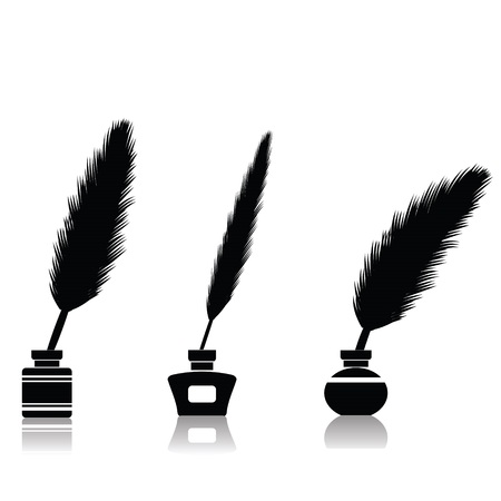  illustration with feather pen for your designのイラスト素材