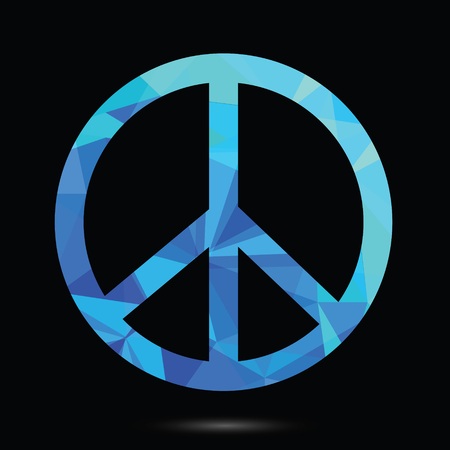 colorful illustration with pacific emblem on a blackのイラスト素材