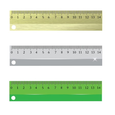 colorful illustration with  rulers on a white background for your designのイラスト素材