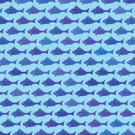 colorful illustration with  abstract fish background for designのイラスト素材