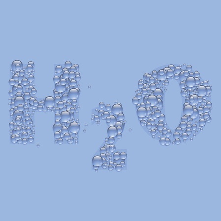 colorful illustration with  water text on a blue  background  for your designのイラスト素材