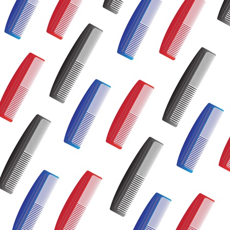 colorful illustration with comb background  for your designのイラスト素材