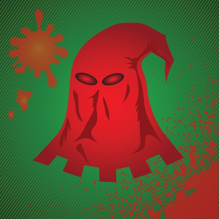 colorful illustration with red mask for your designの写真素材