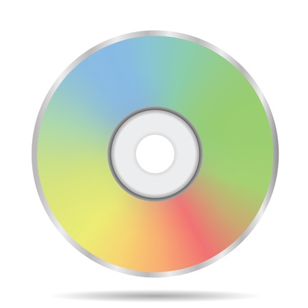 colorful illustration with compact disc on a white background for your designのイラスト素材