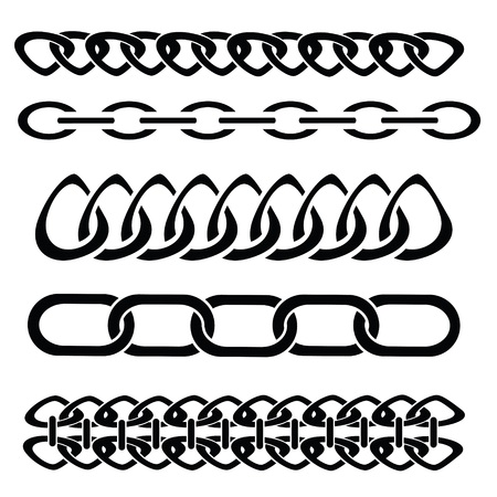 colorful illustration with silhouettes of chain on a white background  for your designのイラスト素材