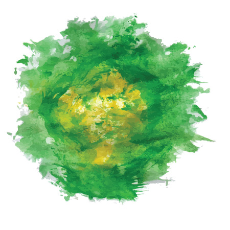 colorful illustration with abstract watercolor palette on  a white backgroundのイラスト素材