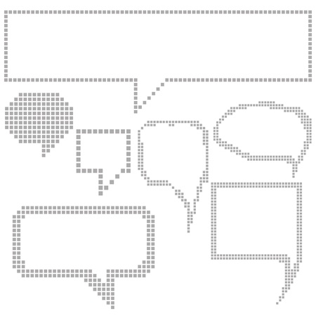 illustration with  Pixel Speech Bubbles on a white backgroundのイラスト素材