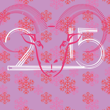 colorful illustration  with  new year backgroundのイラスト素材