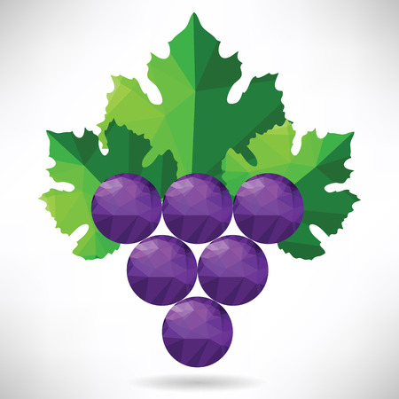 colorful illustration  with abstract grapes on white backgroundのイラスト素材
