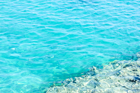 Sea background. Blue water texture.
