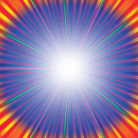 Abstract Colorful Rays Background. Green, Red, Yellow Rays. Wave Colorful Pattern.のイラスト素材