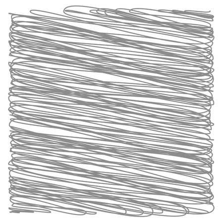 Grey Strokes Isolated on White Background. Grey Careless Sketch.のイラスト素材