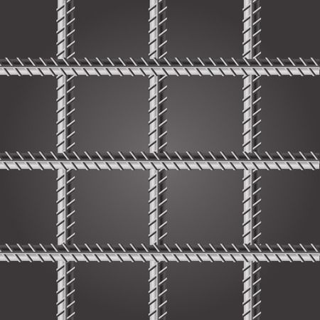 Prison Bars. Jail Bars on Dark Background.のイラスト素材