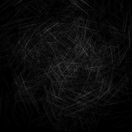 Abstract Grunge Line Texture on Black Backgroundのイラスト素材