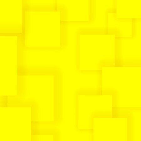 Abstract Yellow Squares Isolated on Yellow Backgroundのイラスト素材
