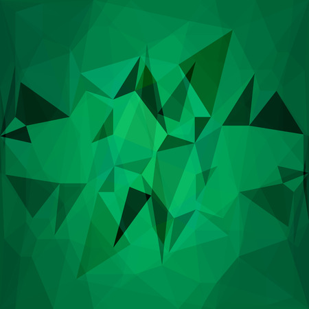 Abstract Geometric Green Background. Abstract Green Triangle Pattern.のイラスト素材