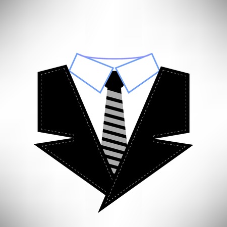 Business Suit Icon Isolated on White Backgroundのイラスト素材