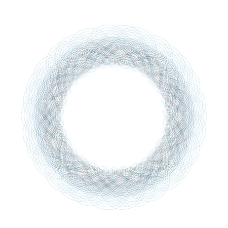 Decorative Circle Frame Isolated on White Backgroundのイラスト素材