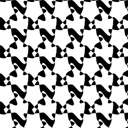 Ornamental Texture on White Background. Abstract Geometric Pattern
