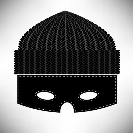 Thief Icon Isolated on Grey Background. Symbol of Robberのイラスト素材