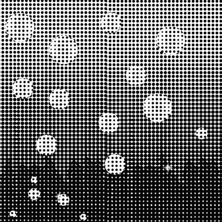 Halftone Dots Pattern. Halftone Dotted Grunge Textureのイラスト素材