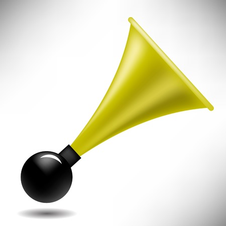 Old Horn Icon Isolated on White Backgroundのイラスト素材