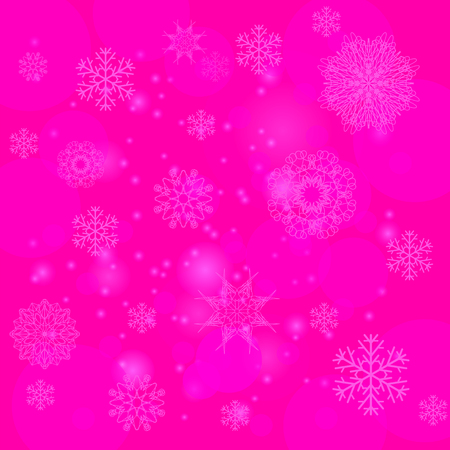 Abstract Winter Snow Background. Abstract Winter Pattern.  Snowflakes Backgroundのイラスト素材