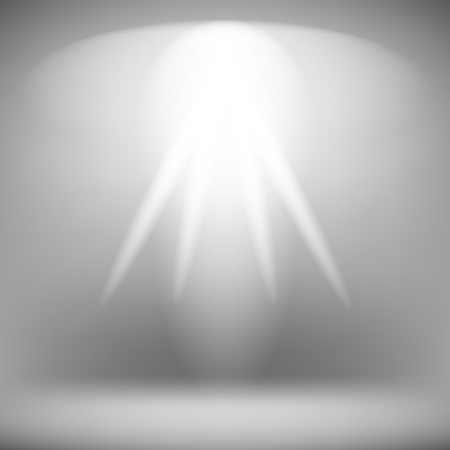 Spotlight Isolated on Grey Background.Stage Spotlight Backgroundのイラスト素材