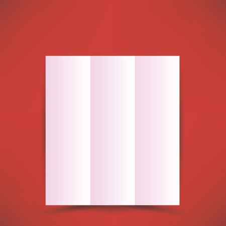 Pink Paper Brochure Isolated on Soft Red Backgroundのイラスト素材