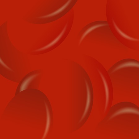 Red Candy Background. Set of Red Jelly Beans.のイラスト素材