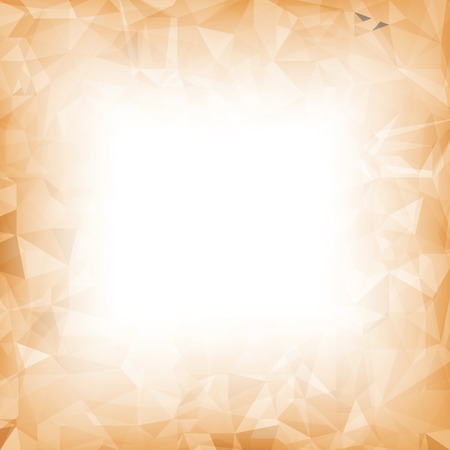 Orange Polygonal Background. Orange Crystal Triangle Patternのイラスト素材