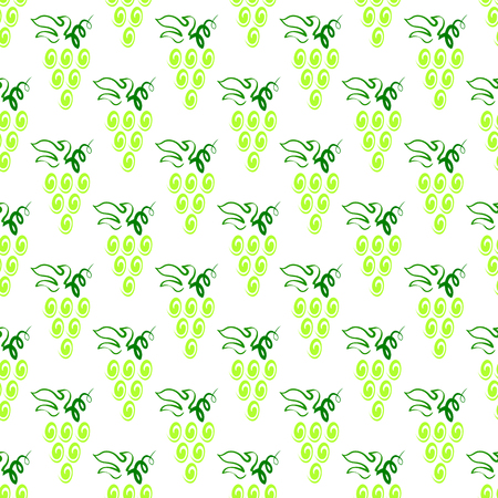 Grapes Seamless Pattern. Vine Background. Fruits and Vegetables Texture. Silhouettes of Grapes.のイラスト素材