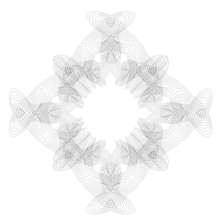 Retro Vintage Frame Isolated on White Backgroundのイラスト素材