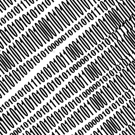 Binary Code Background. Numbers Concept. Algorithm, Data Code, Decryption and Encodingのイラスト素材
