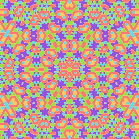 Creative Ornamental Mosaic Pattern. Geometric Decorative Background