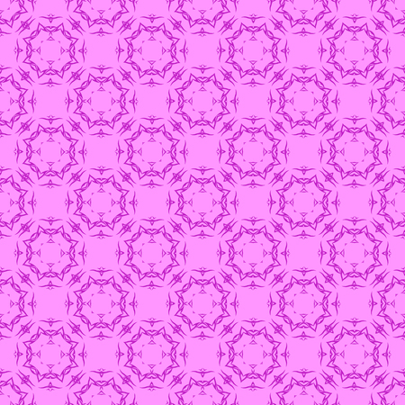 Pink Ornamental Seamless Line Pattern. Endless Texture. Oriental Geometric Ornamentのイラスト素材